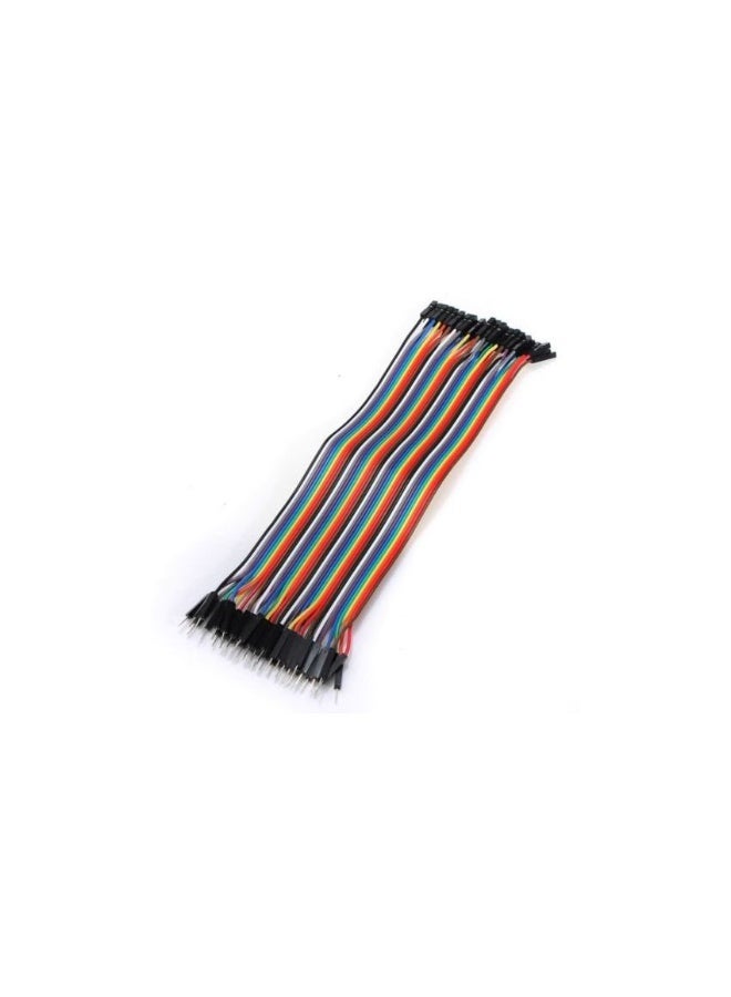 KNP Male to Male Jumper Wires 20cm Set of 40 - Flexible and Durable Connectivity for Electronics Projects - Image 1